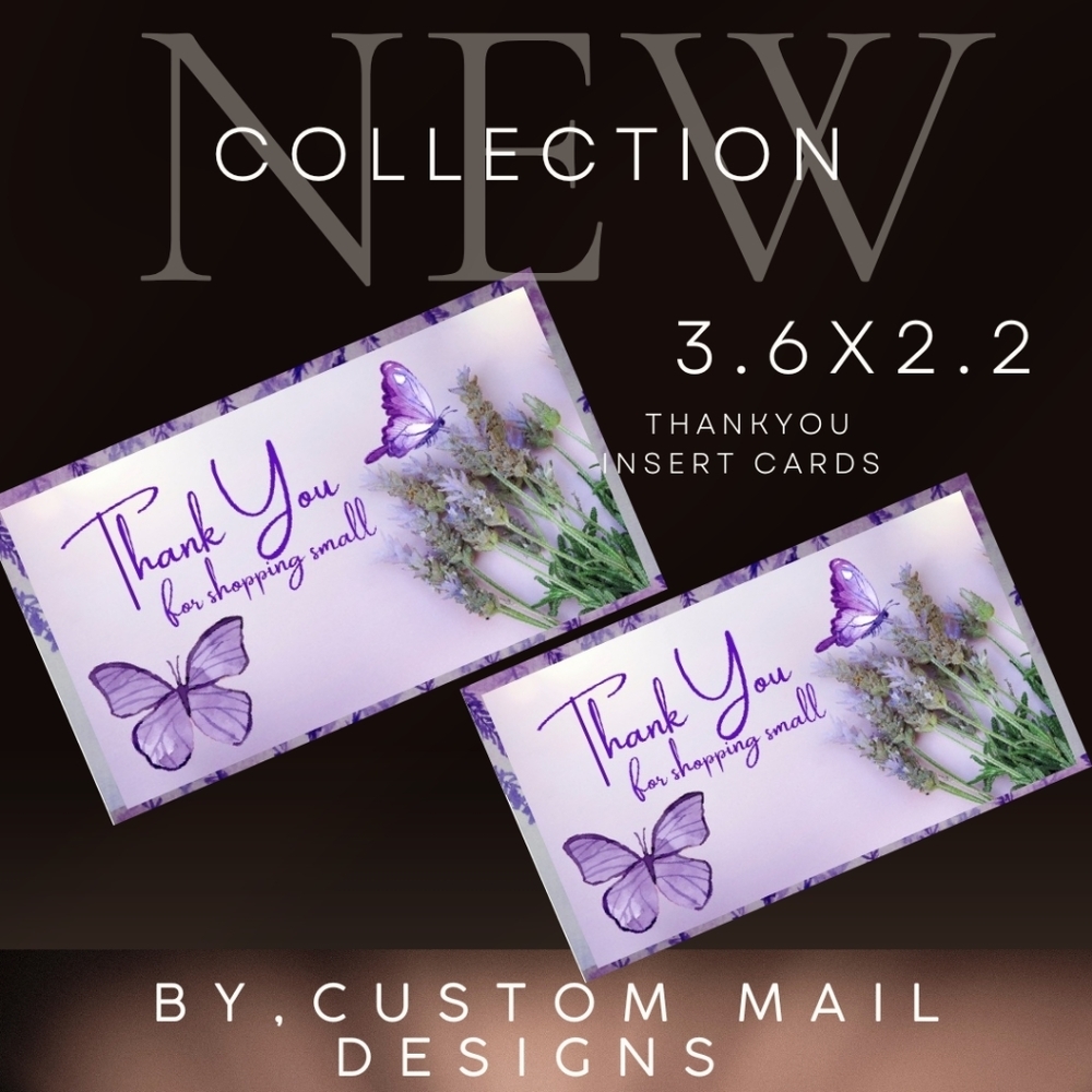 30 ct 🦋  butterfly small business cards
